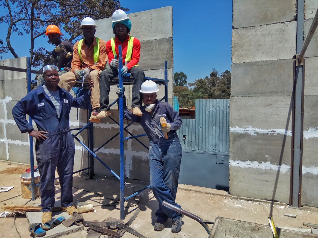 A Kwangu Kwako construction team