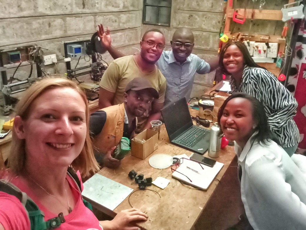 A selfie with the AB3D team