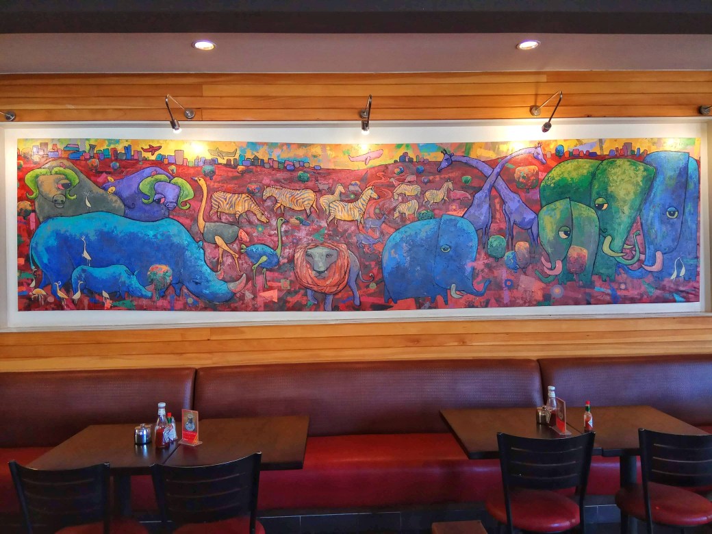 A pretty picture at the Java House coffee shop