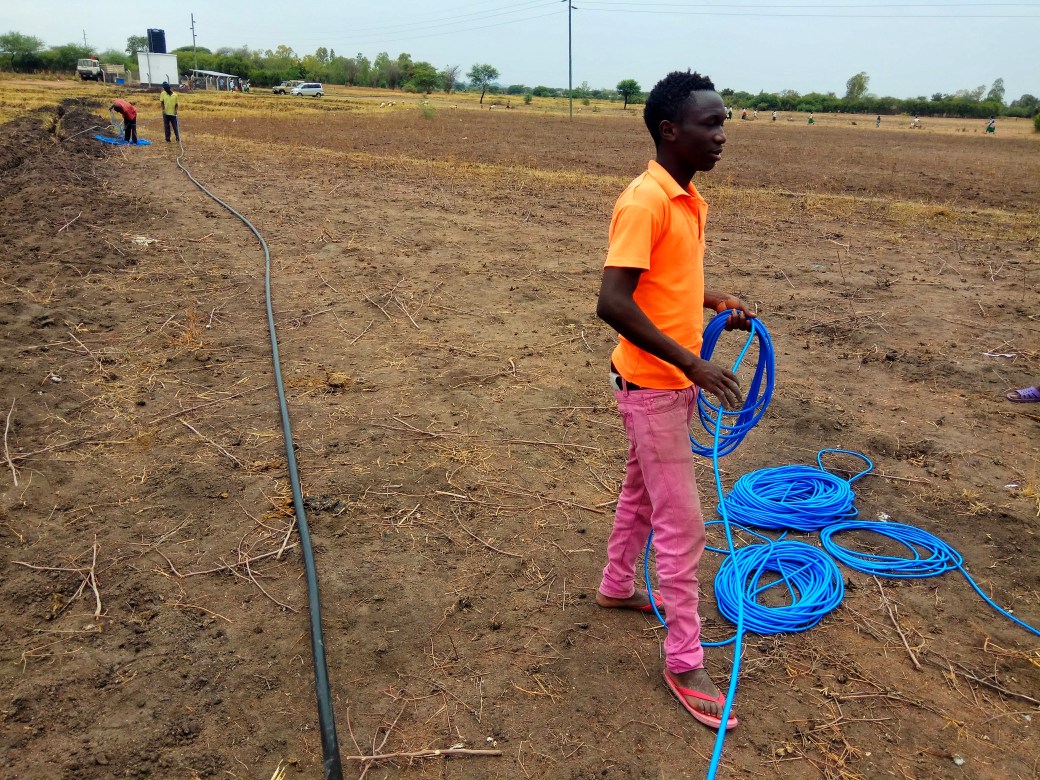 One of the team members who was very good at coiling the control cable neatly