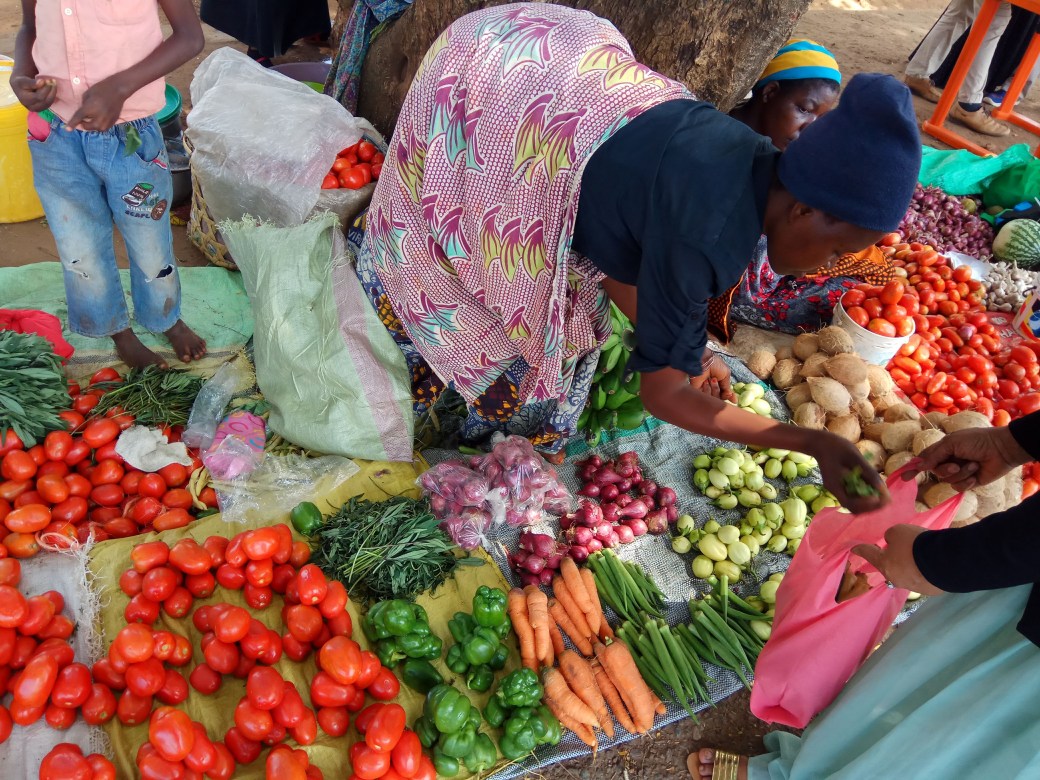 Fresh vegetables at the market